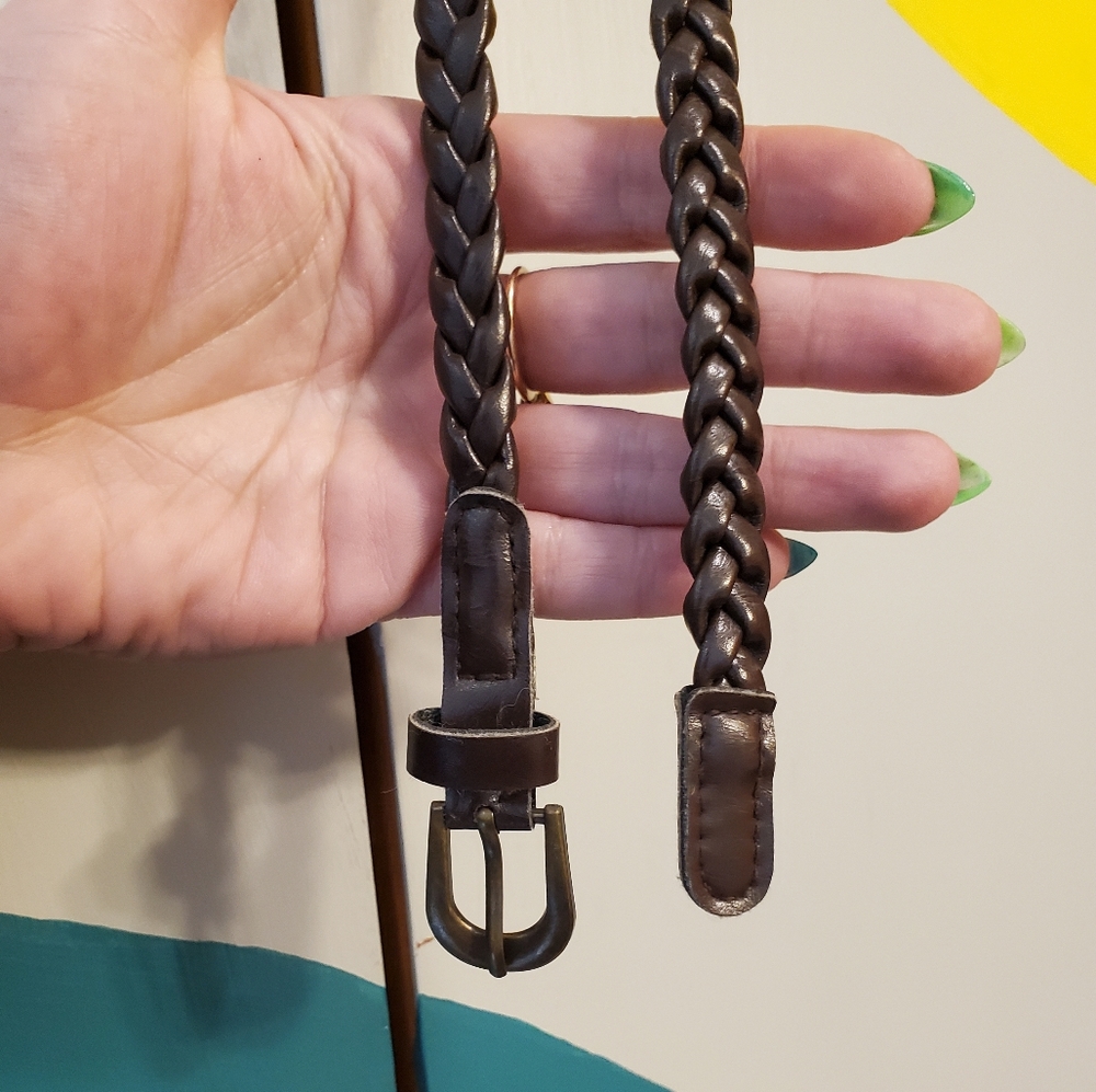 Thin Braided Belt